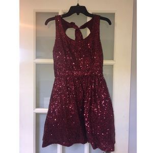 Sequin red dress